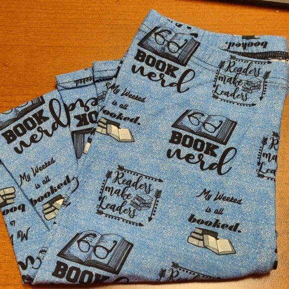 Book Nerd Reading Adult Leggings… - Picture 1 of 2